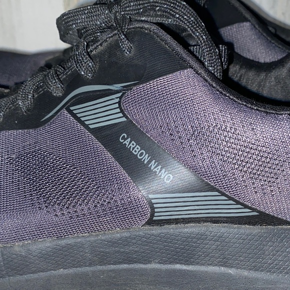 1114 Skechers Carbon Nano Black Steel Toe Sneakers - Picture 9 of 9